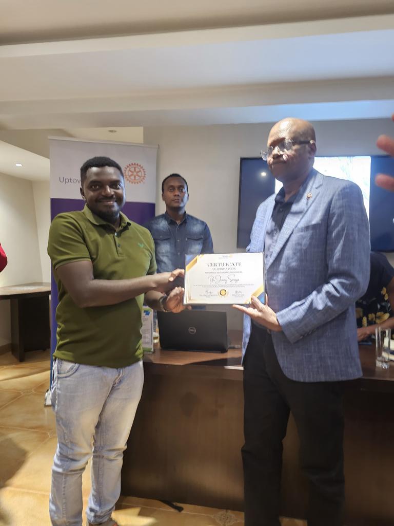 Sharon BT (@btsharon2) on Twitter photo It was great hosting one of the finest journalists, now retired, <a href="/jimmyserugo691/">SERUGO JIMMY</a> at <a href="/rcuptownkampala/">💫Rotary Club of Uptown Kampala✌</a>. Thank you for such an insightful talk. We looking foward to hosting you again.
<a href="/rcuptownkampala/">💫Rotary Club of Uptown Kampala✌</a> meets every Friday, at Canary Hotel, Bukoto at 7pm. It was great hosting one of the finest journalists, now retired, <a href="/jimmyserugo691/">SERUGO JIMMY</a> at <a href="/rcuptownkampala/">💫Rotary Club of Uptown Kampala✌</a>. Thank you for such an insightful talk. We looking foward to hosting you again.
<a href="/rcuptownkampala/">💫Rotary Club of Uptown Kampala✌</a> meets every Friday, at Canary Hotel, Bukoto at 7pm.