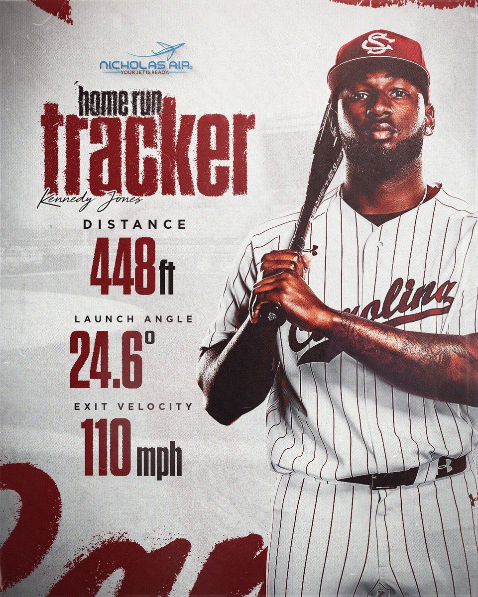 Kennedy goes deep fly for his second of the year!

#Gamecocks | <a href="/NICHOLASAIR/">NICHOLAS AIR</a>