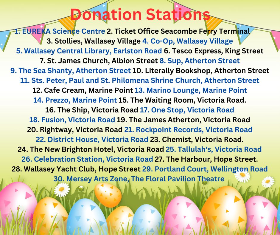 We are proud to launch our 2025 Easter Egg Appeal. With 30 Donation Stations every Egg donated will help ensure that no child misses out this Easter. Thank you all in advance, we are very grateful
