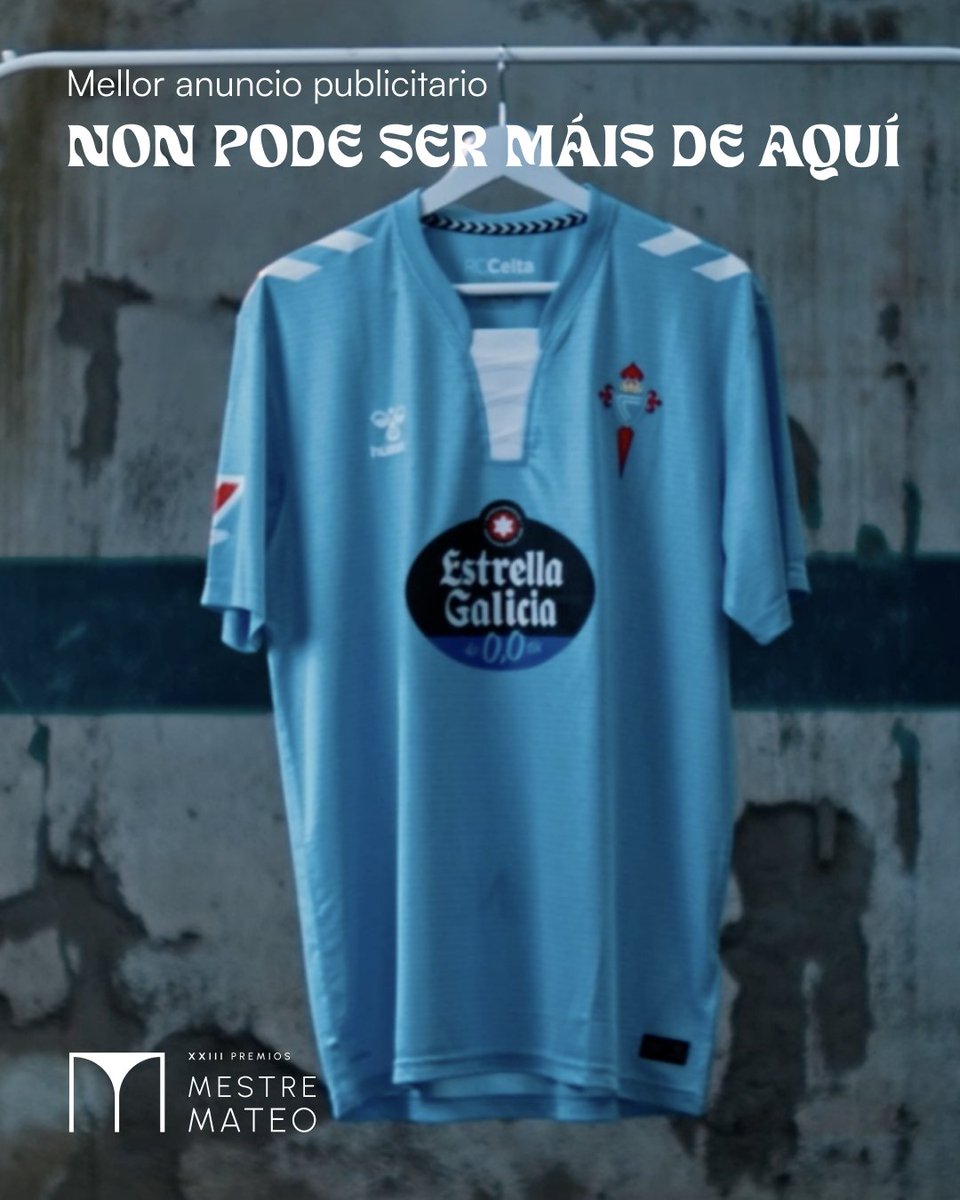 AcademiaGalegaA's tweet photo. 🏆 XXIII #PremiosMestreMateo | MELLOR ANUNCIO
🟣 NON PODE SER MÁIS DE AQUÍ | @RCCelta e Verve Creative Group https://t.co/w6qXW7S4HA