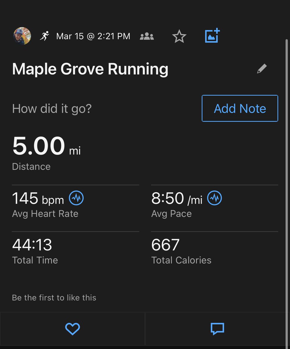 Going from a run in sun and 70s to a run in clouds in the 30s with a 7 degree windchill in 24 hours is definitely spring in MN. But I fought the wind and rain and got 5 miles in the books.
