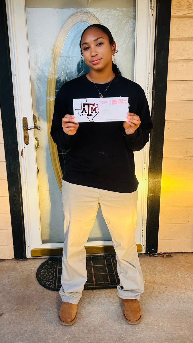 Always a good day when you receive mail from <a href="/AggieSoftball/">Texas A&M Softball</a> . Looking forward to hearing all about the programs you have to offer. 

<a href="/Trisha_Ford/">Trisha Ford</a> <a href="/RussHeffley/">Russ Heffley</a> <a href="/CoachELeyba/">Eric Leyba</a> <a href="/jeffharger/">Jeff Harger</a> <a href="/HalleHarger/">Halle Harger</a> <a href="/ExtraInningSB/">EXTRA INNING SOFTBALL</a> <a href="/national_ok/">OKAthletics09National</a>  #GigEm 👍🏽