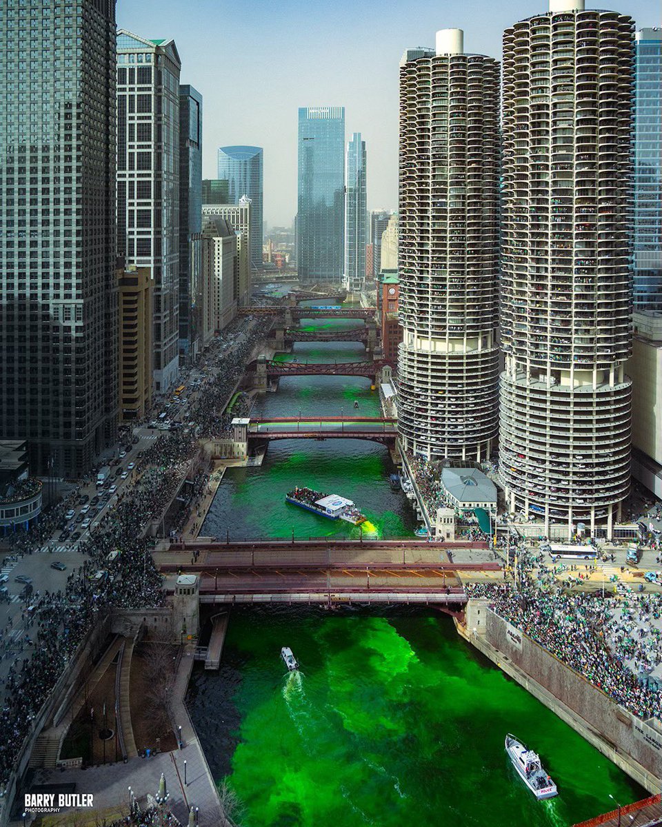 Absolutely nothing like St. Patrick’s Day weekend in the great city of Chicago. 📸: <a href="/barrybutler9/">Barry Butler Photography</a>
