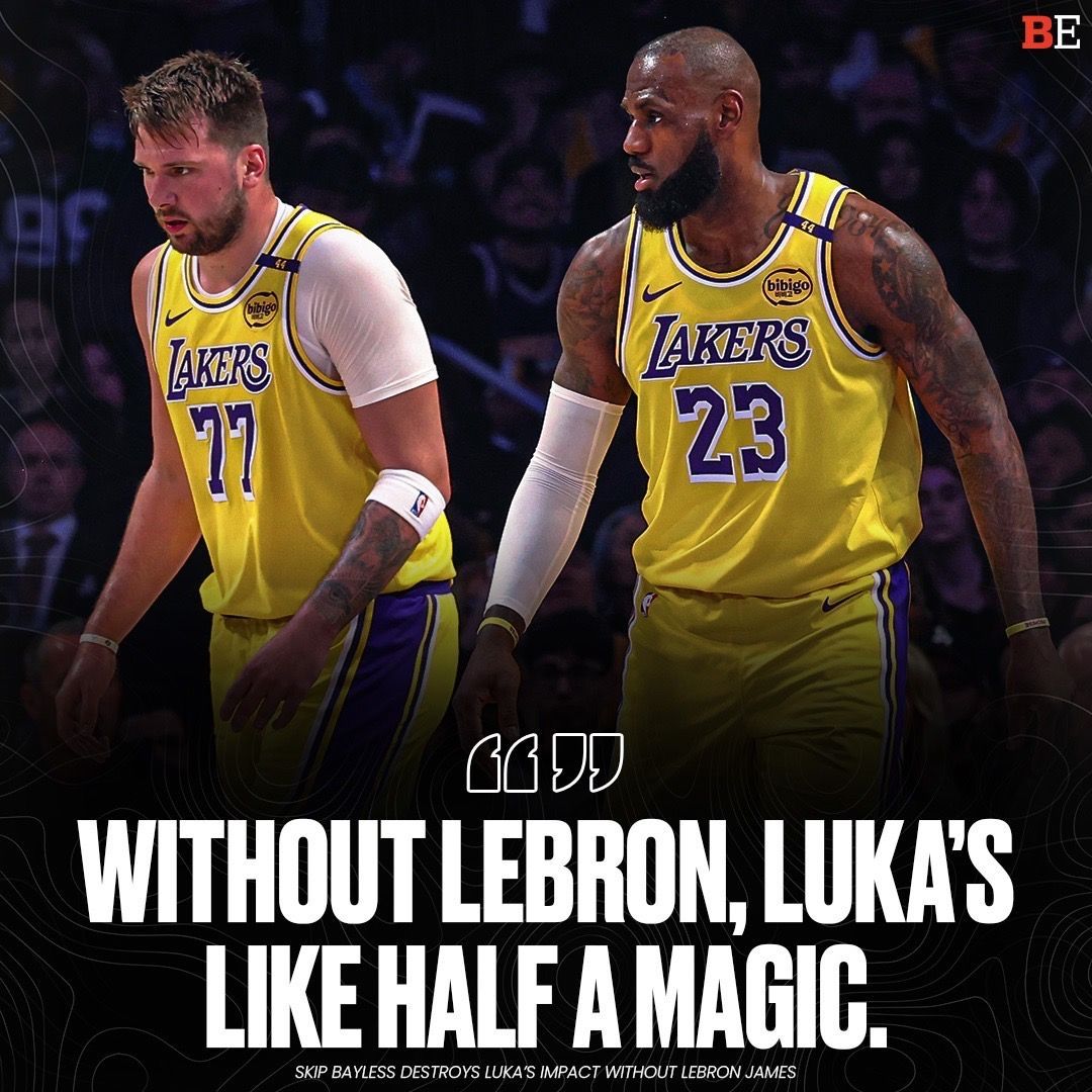 Skip Bayless does NOT have faith in Luka Doncic if LeBron is out 😳