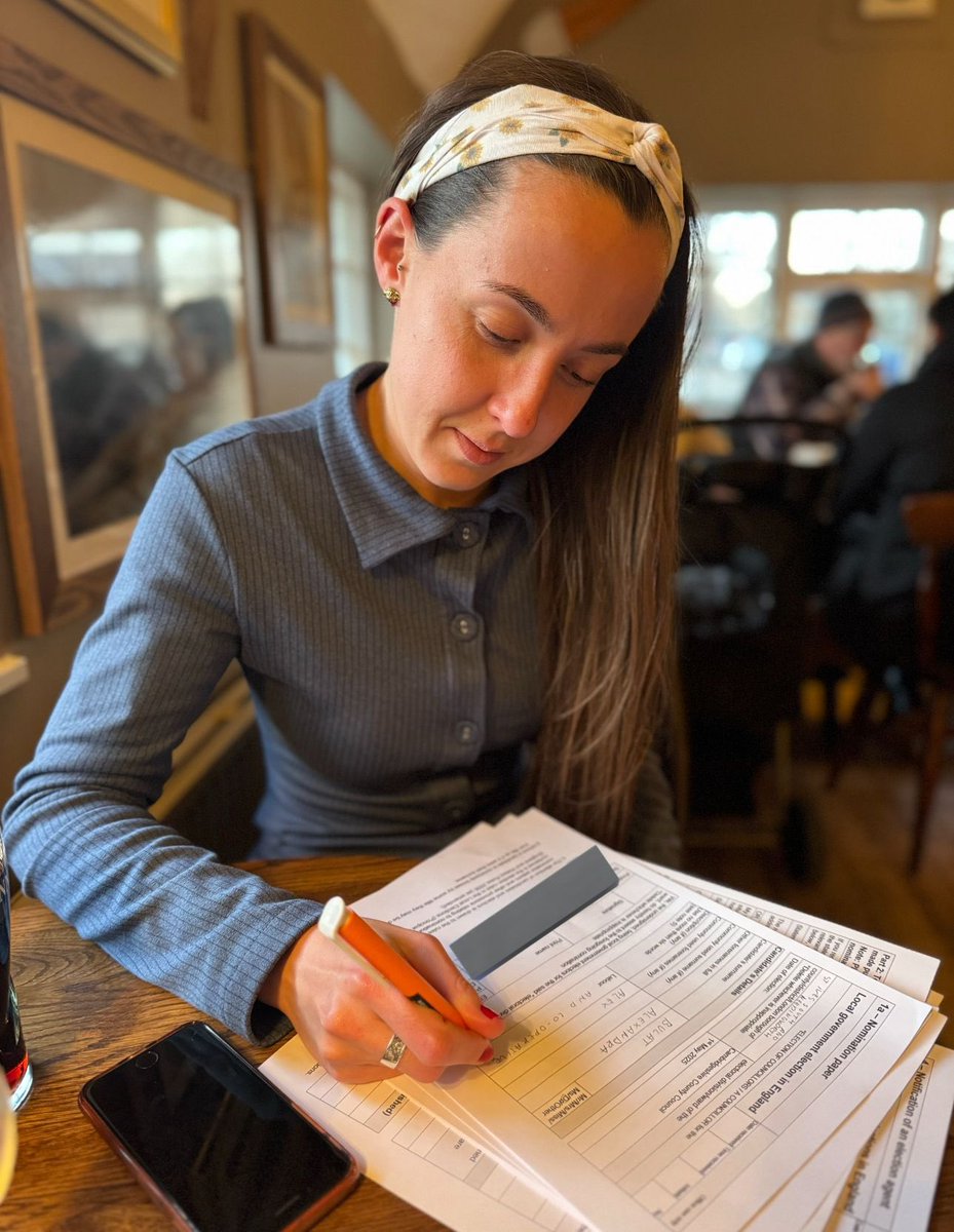 Saturday evening pub ✅ 

Nomination papers filled in for the Cambridgeshire County Council elections ✅