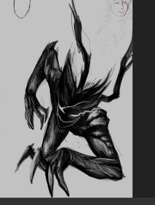 Darkin_Kin's tweet photo. +- срисовка 
#OnePunchMan #garou #garo #sketch https://t.co/hxsI8jeUZt