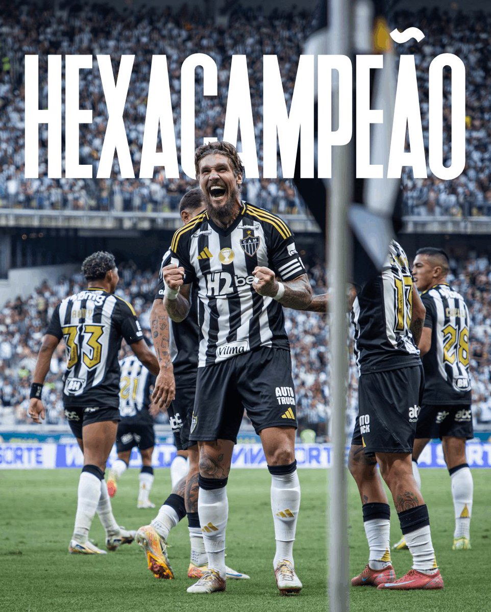 canalcamisadoze's tweet photo. ⭐️ 2020 ⭐️ 2021 ⭐️ 2022 ⭐️ 2023
⭐️ 2024 ⭐️ 2025

⭐️ 50x Galo!
⭐️ 2° HexaCAMpeonato!

Clube Atlético Mineiro, TEM QUE RESPEITAR! 🖤🤍🏆🐔

📸 Pedro Souza | Atlético https://t.co/1p19I1aBbq
