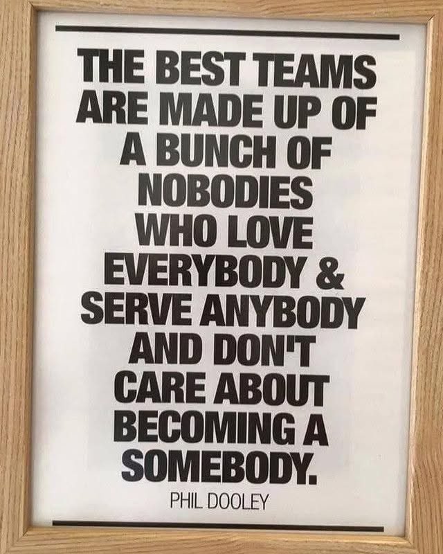 Great teams aren’t built on ego—they’re built on service, love, and purpose. A strong culture is shaped by people who uplift others without seeking the spotlight. Be the kind of leader who makes the whole team better.