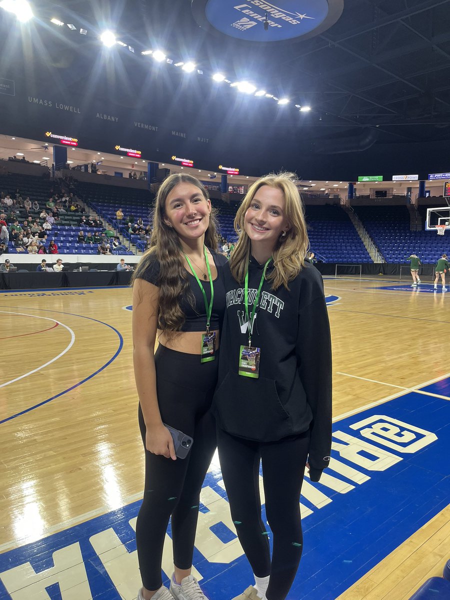 Maren Paquette '26 &amp; 
Eloisa Barraza '28 of WRHS singing today’s National Anthem at the D1  finals!! Let’s go Mountaineers!! <a href="/WachusettAD/">Wachusett Athletics</a> <a href="/JenTolandTG/">Jennifer Toland</a>