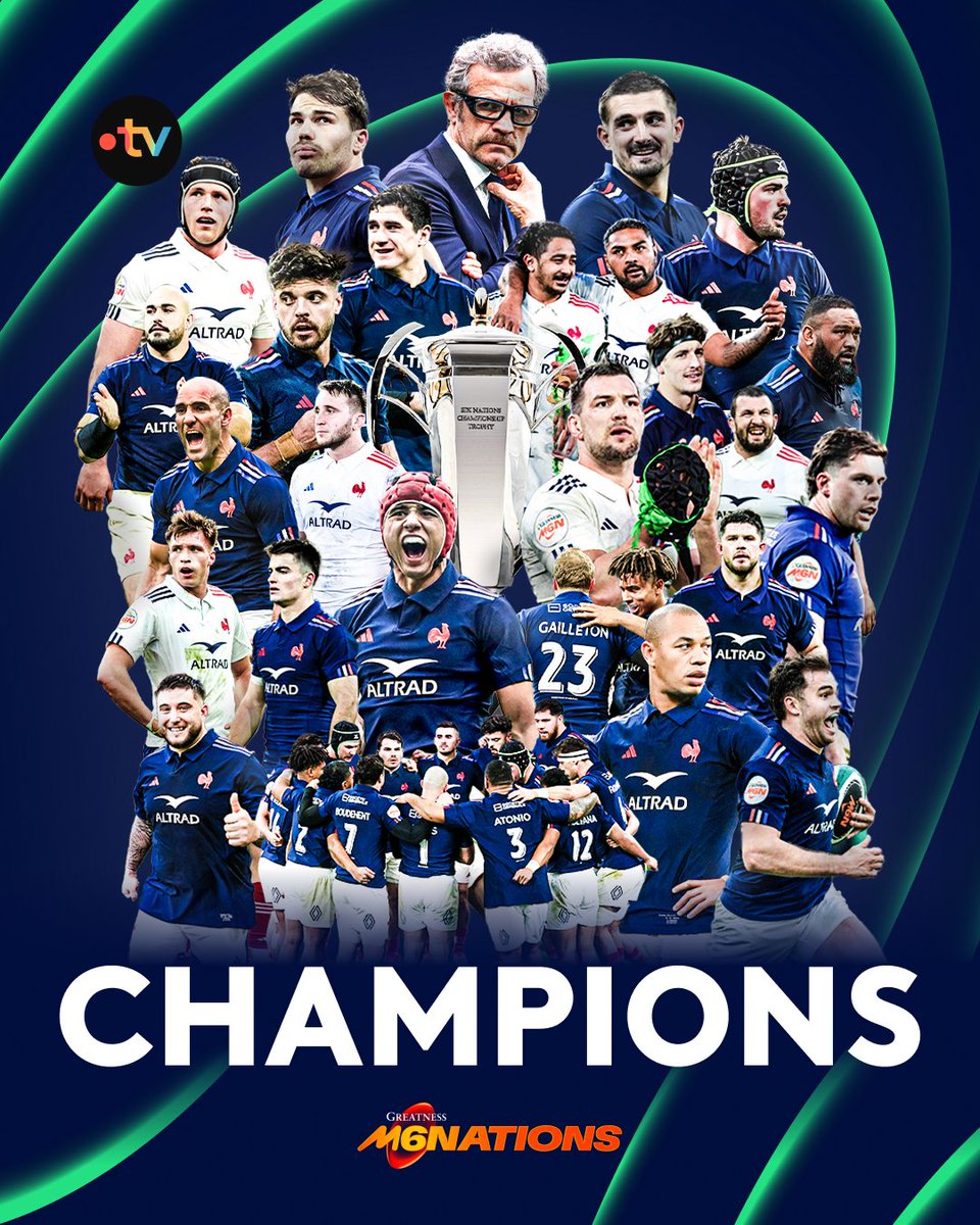 🏉 #SixNationsRugby | 🤩 C'EST FAIT : LA FRANCE REMPORTE LE TOURNOI DES SIX NATIONS 2025 !

🇫🇷🏆 Grâce à leur victoire contre l'Écosse, les Bleus valident leur 27e titre, le second de l'ère Fabien Galthié !