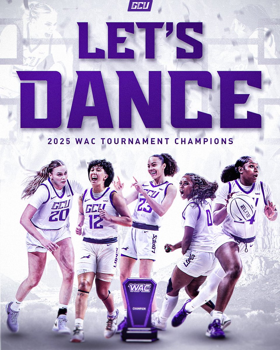 𝐓𝐇𝐄 𝐋𝐎𝐏𝐄𝐒 𝐀𝐑𝐄 𝐃𝐀𝐍𝐂𝐈𝐍𝐆!! 💃

For the first time in program history, the Lopes have captured the WAC Tournament Title! 🏆
