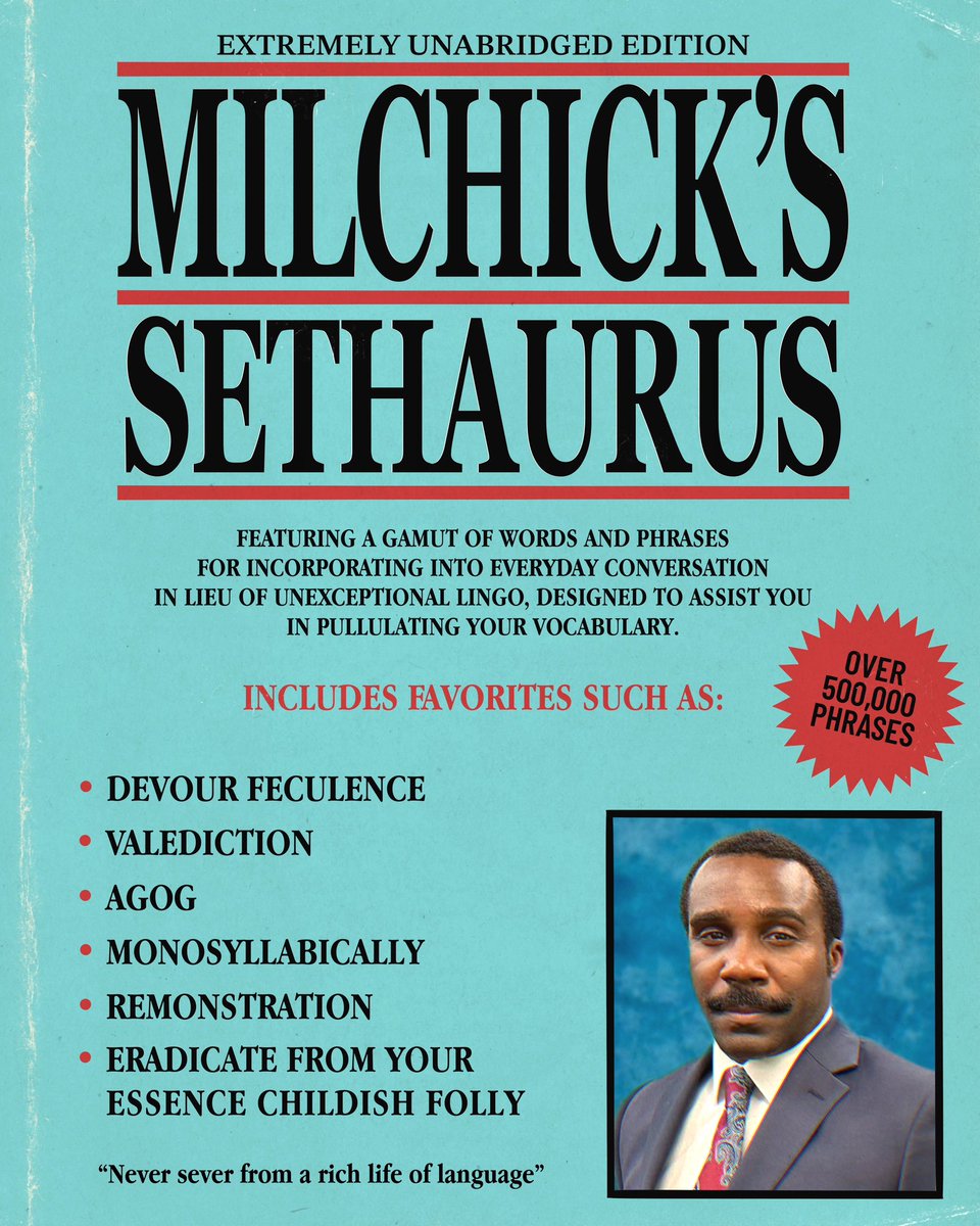 Imagining a world in which Milchick leaves Lumon and makes it big as a thesaurus author. #Severance