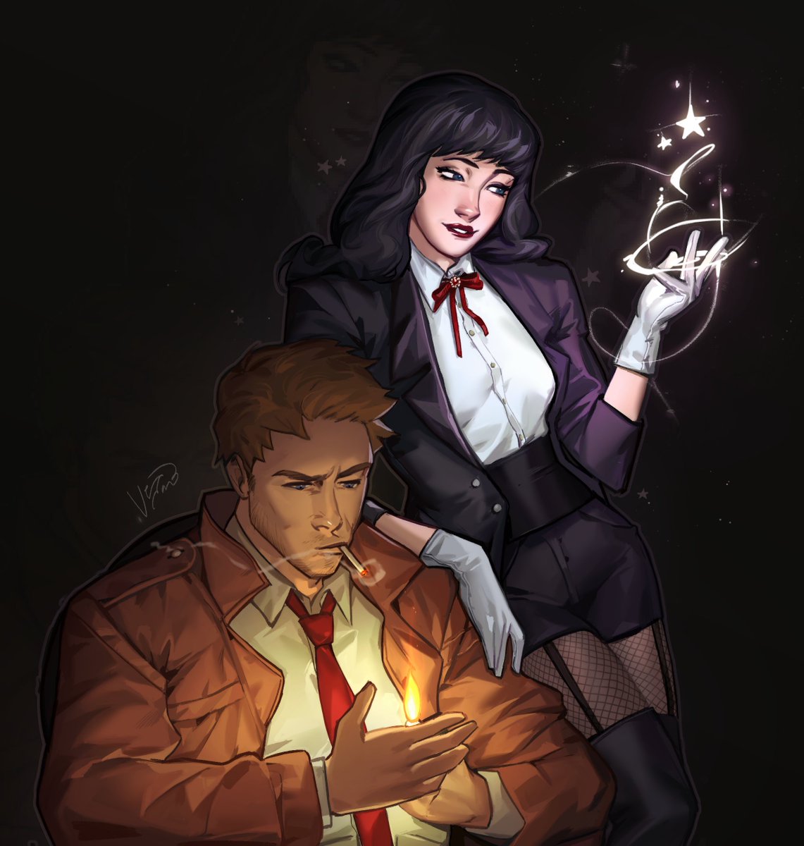 I made this Constatine and Zatanna commission some time ago and never uploaded it here!

#DCComics