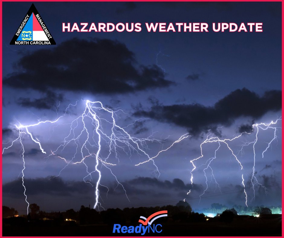 Hazardous Weather Update- 3/15/25 PM

•Flash Flooding Possible Tonight in WNC.
•Severe threat remains for SW NC tonight with damaging  winds, large hail, and tornadoes.
•A few strong tornadoes cannot be ruled out across SW NC tonight.

Tweet 1 of 2

#ReadyNC