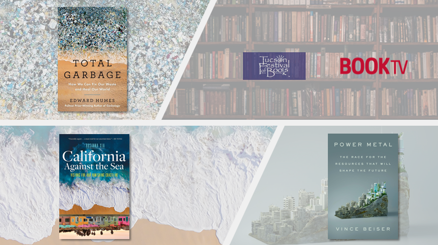 BookTV on C-SPAN2 (@booktv) on Twitter photo Next, a talk on Environment & Natural Resources with authors <a href="/VinceBeiser/">Vince Beiser</a>, <a href="/edwardhumes/">Edward Humes</a>, & <a href="/RosannaXia/">Rosanna Xia</a>. All part of our live coverage of the <a href="/TFOB/">Tucson Festival of Books</a>, watch on <a href="/cspan/">CSPAN</a> 2 or online: c-span.org/liveEvent/?Tuc… Next, a talk on Environment & Natural Resources with authors <a href="/VinceBeiser/">Vince Beiser</a>, <a href="/edwardhumes/">Edward Humes</a>, & <a href="/RosannaXia/">Rosanna Xia</a>. All part of our live coverage of the <a href="/TFOB/">Tucson Festival of Books</a>, watch on <a href="/cspan/">CSPAN</a> 2 or online: c-span.org/liveEvent/?Tuc…