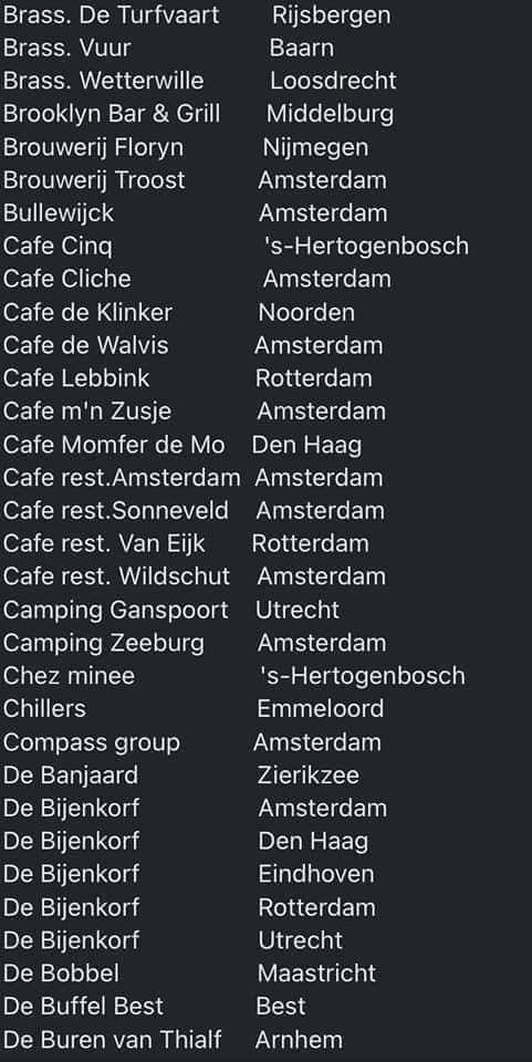 Waar je vooral NIET moet gaan eten in Nederland 🇳🇱 

Overzicht van restaurants waar #3D-geprint vlees wordt geserveerd.
