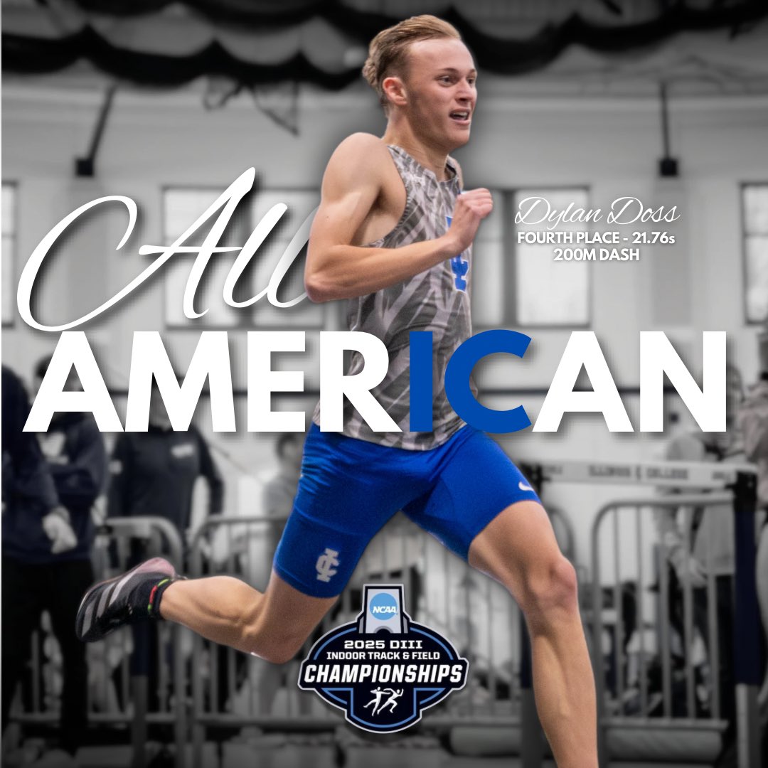 🏆 𝑨𝒍𝒍-𝑨𝒎𝒆𝒓𝒊𝒄𝒂𝒏 🏆

(SO) Dylan Doss earns First Team All-American in the 200 Meter Dash placing 4th in the Nation! 

Congratulations Doss❕

#ICTF | #RiseAsONE | #AllAmerican