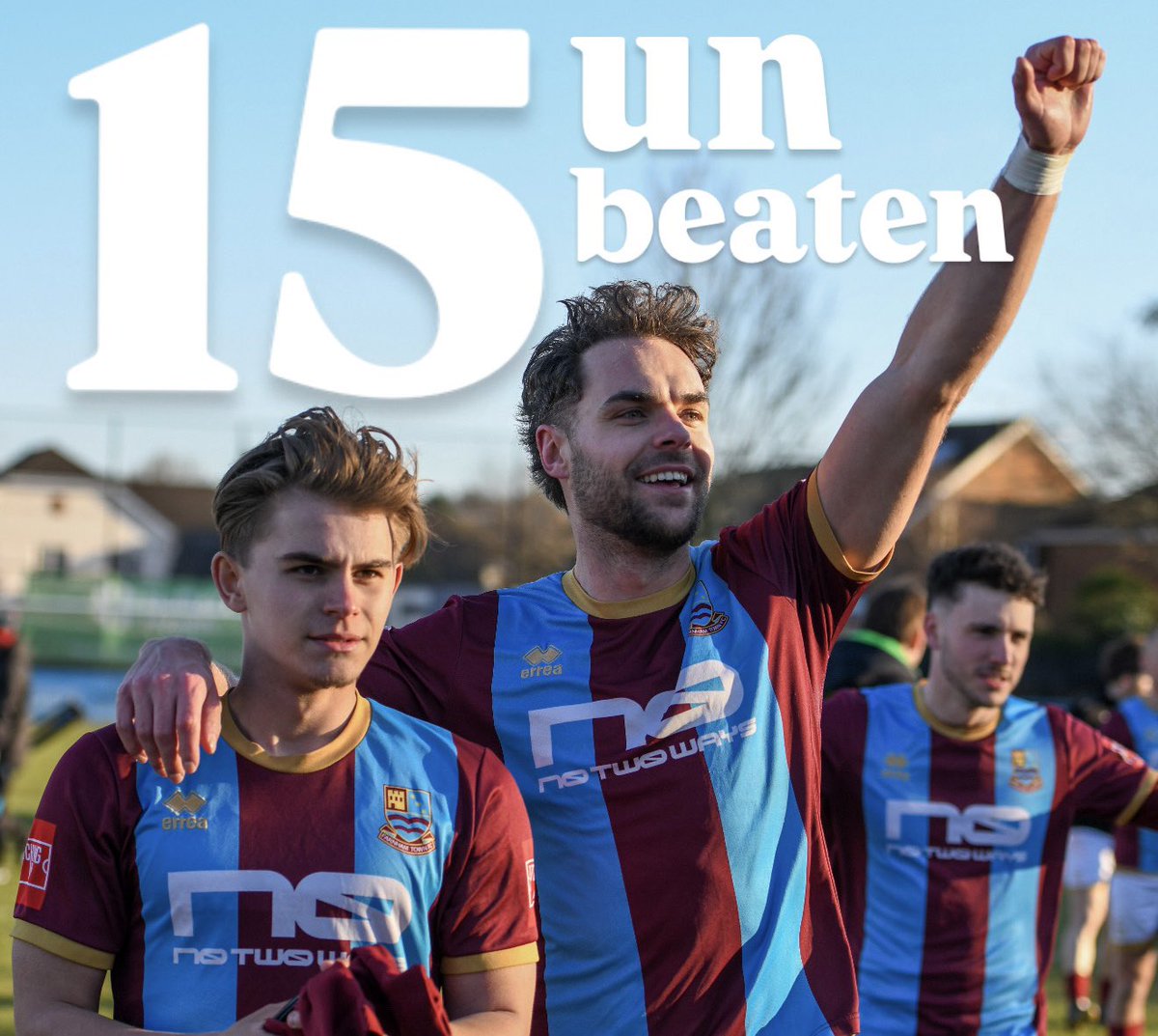 FarnhamTownFC's tweet image. Not just 15 clear at the top… 

15 unbeaten too! 

Streak Builders 🚧🏗️