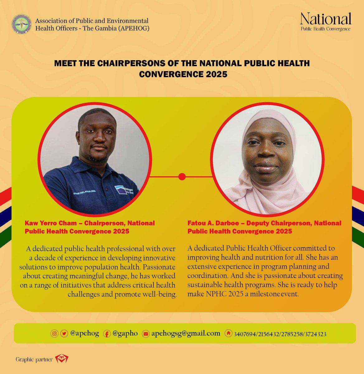 As we gear up for the National Public Health Convergence 2025, we are proud to introduce these dedicated individuals leading the organizing committee. Their leadership experience and passion for public health, will ensure a successful and impactful event.