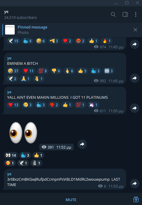 YEah...he posted three times in his TG.......

3rtBxzCmBKGwJRufpdCcmpnPsVi8LD1MdRc2wouwpump