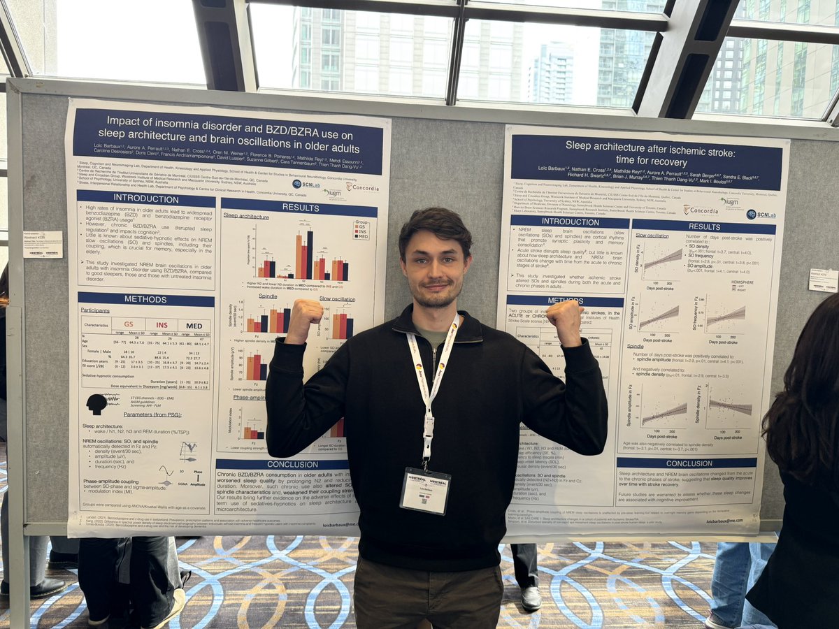 Nyissa Walsh (@walshnyissa) on Twitter photo A great representation of our lab <a href="/SleepScn/">Sleep, Cognition, Neuroimaging (SCN) Laboratory</a> at the <a href="/CanSleepSociety/">Canadian Sleep Society</a> conference this weekend! I had the honour to present on our findings regarding the impact of biological sex and having chronic insomnia on sleep spindles across the lifespan <a href="/DangvuTt/">Thanh Dang-Vu</a> A great representation of our lab <a href="/SleepScn/">Sleep, Cognition, Neuroimaging (SCN) Laboratory</a> at the <a href="/CanSleepSociety/">Canadian Sleep Society</a> conference this weekend! I had the honour to present on our findings regarding the impact of biological sex and having chronic insomnia on sleep spindles across the lifespan <a href="/DangvuTt/">Thanh Dang-Vu</a>