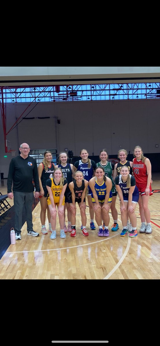 Congrats to Zoe Montag representing Bishop Garrigan at the <a href="/IGCAcoach/">IGCA</a> all start game today!  Zoe was also player of the game today, what a great way to end her high school career!