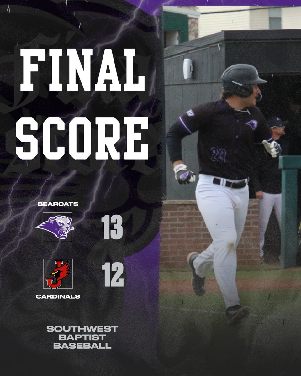 sbubearcats's tweet photo. BEARCAT WINNER!! @sbu_baseball kicks off @GLVCsports play with a walk off winner from Lane Snow!!
#RollCats #BearcatsWin https://t.co/FYnqRFXdRw