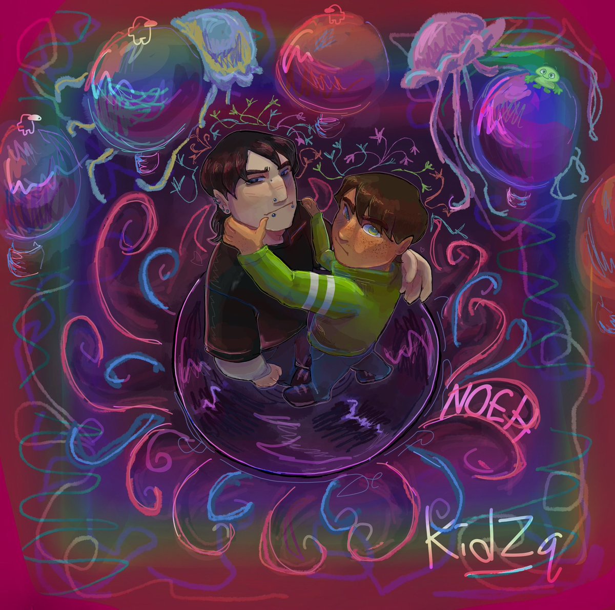 NoehZq's tweet photo. BEVINNNN || spot the two.. #twobfdi

 #ben10 #benxkevin #bentennyson #kevinlevin #Ben10Fanart https://t.co/lawoHAsU7X