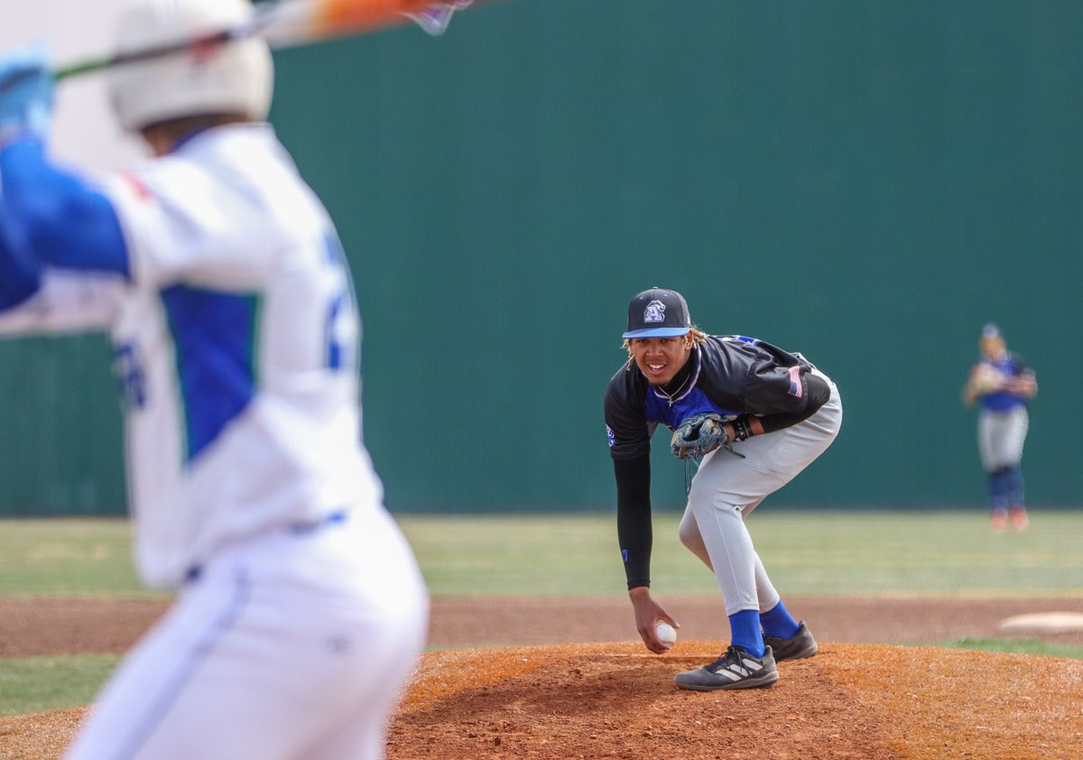 ACBaseball806's tweet photo. Another J-MAR gem for win No. 2 as a Badger.

After entering the game in 7-6 deficit, Smith recoded 5 strikeouts and allowed 0 walks in the final 3.1 innings.

Logan Tibbett tied his career-high strikeout total (8) in 4.2 innings of work. https://t.co/27y0APLTvk