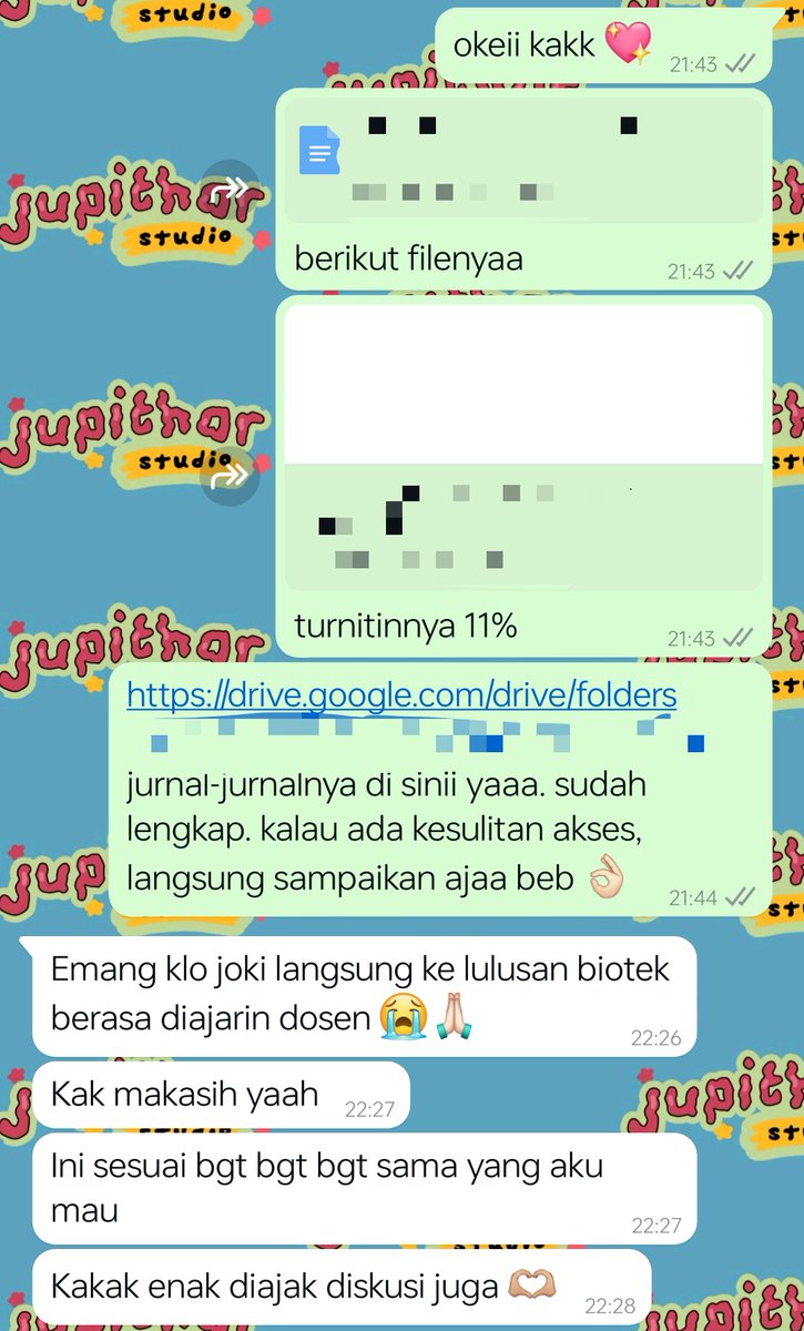 r0llinroll's tweet photo. 1028. Joki pembuatan tinjauan pustaka laporan praktikum alat dan mesin pertanian (turnitin 11%)
1029. Joki cari 3 jurnal internasional
1030. Joki pembuatan makalah ilmiah bioteknologi di industri pangan (turnitin 11%)
1031. Joki pengerjaan soal rancangan percobaan (rancob) https://t.co/RAG1wyvkud