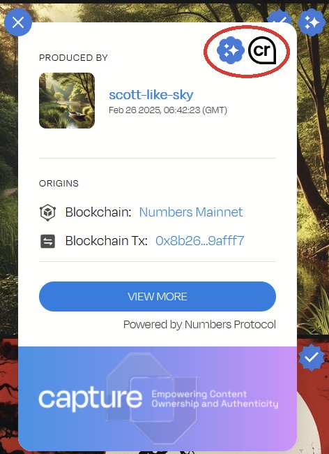 heisBright_0's tweet image. The CR pin reveals these layers, while the AI icon clearly marks AI-generated content.

#Numbers #ProvenanceTool $NUM