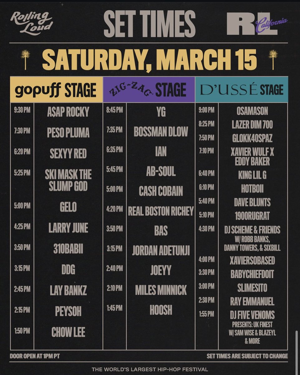 RL LA DAY ONE 😤 

Discounted LP bar all weekend! 🍹 

LoudPunx tees are FREE in the lounge, FIRST COME FIRST SERVE TIL WE RUN OUT!👕

🍬 Exotic Pop Sodas &amp; Freeze-Dried Candy are available for sale in the lounge

Drink water, stay safe, &amp; enjoy day one!