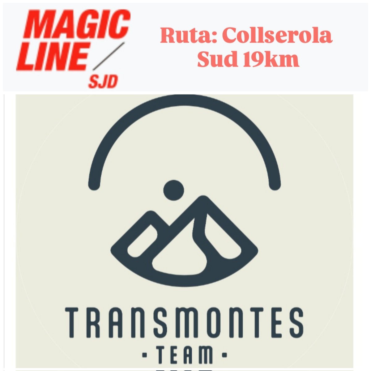 El 27/4 tenemos nuevo reto: #MagicLine Nos ayudáis? 
Nuestro equipo:TransMontes team
Nuestra ruta:Collserola Sud 19km
Nuestro objetivo: ayudar a los pequeños valientes 

Haz tú donativo: shorturl.at/xQL6p
Cada céntimo suma #kmssolidarios #caminaperunmonmillor #cancerinfatil
