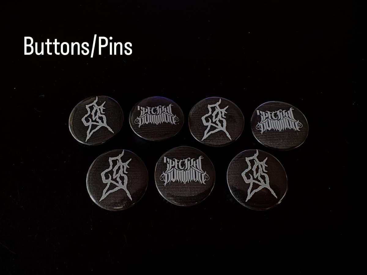 SpectralDomini1's tweet photo. New Merch - Only available at our live events! https://t.co/Z4JTZaTQmc