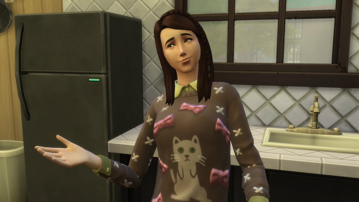 Mathoo_S's tweet image. J'ai eu mon premier cambrioleur en jeu, pas de bol elle est tombée sur le descendant Owlblood vampire 😅Et Jade, l'héritière de la génération 8 est devenue ado. Elle est mignonne je trouve 😊

#Sims4