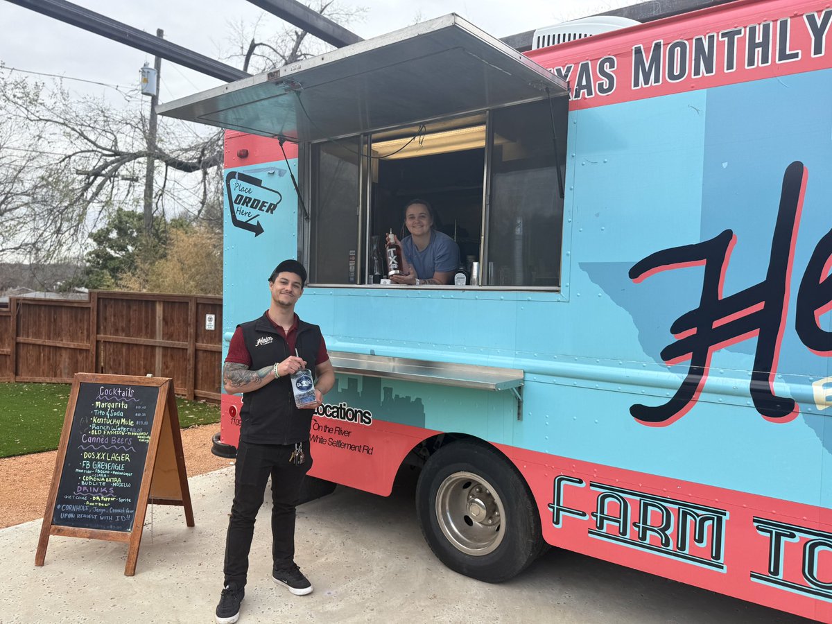 We have brought back the OG food truck. In the backyard at River. Testing it as a bar this weekend. Come give it a visit.