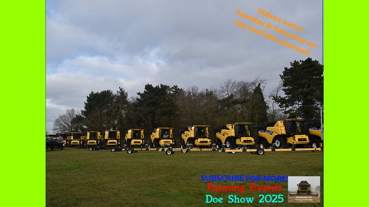 TheFarmer123YT's tweet image. Farming Events - Doe Show 2025: A look around the used New Holland machinary. Video live on my channel - Check it out youtu.be/Od0u1zBbMwc Thanks! @ErnestDoeSons #DoeShow #NewHolland #Farming #FarmingPhotography #Agriculture