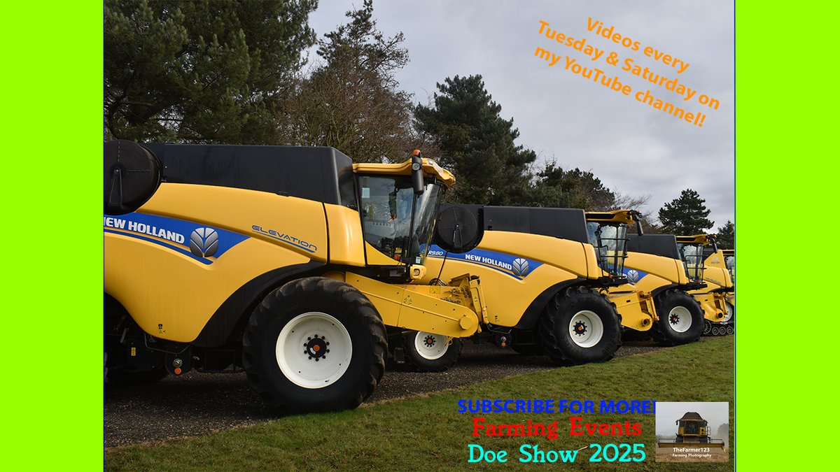 TheFarmer123YT's tweet image. Farming Events - Doe Show 2025: A look around the used New Holland machinary. Video live on my channel - Check it out youtu.be/Od0u1zBbMwc Thanks! @ErnestDoeSons #DoeShow #NewHolland #Farming #FarmingPhotography #Agriculture