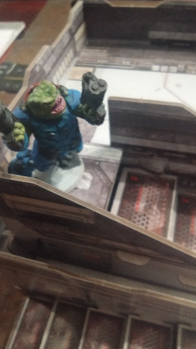 InhospitableGr1's tweet image. #Warcaster Neo-Mechanika on a lazy Saturday with family begins with the setup. The scenario is Boiling Point. 

On a far off planet the Iron Star Alliance approaches a Marcher Worlds outpost to capture technology and intelligence operatives.