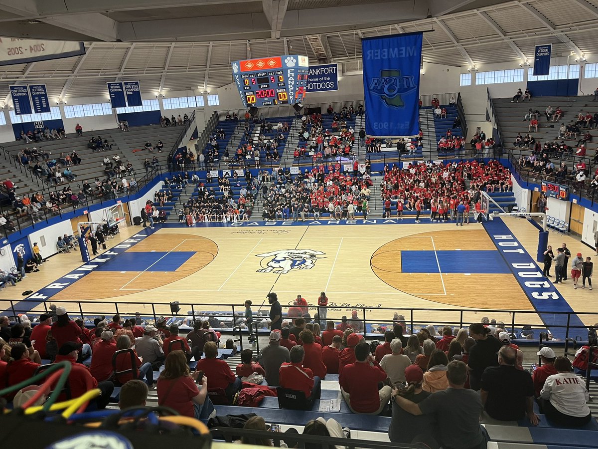 Less than 20 minutes to tip at the 4A Frankfort Regional.  Fishers and Lafayette Harrison set to do battle.  Join <a href="/rjjohnston6/">Rick Johnston</a> and me on ihsaatv.org!