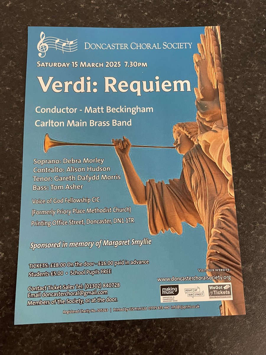 Boswell62 (@boswell62) on Twitter photo Fantastic performance of Verdi’s Requiem by <a href="/DoncasterChoral/">Doncaster Choral Soc</a> with Carlton Main Frickley Band <a href="/CMFCB/">Carlton Main Frickley Colliery Band</a> and wonderful soloists. Unique transcription by Steve Robson, which premiered in 2019 at Durham Cathedral. Fantastic performance of Verdi’s Requiem by <a href="/DoncasterChoral/">Doncaster Choral Soc</a> with Carlton Main Frickley Band <a href="/CMFCB/">Carlton Main Frickley Colliery Band</a> and wonderful soloists. Unique transcription by Steve Robson, which premiered in 2019 at Durham Cathedral.