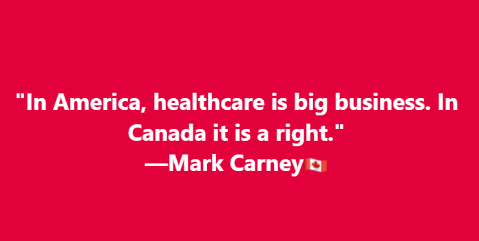 Quote from new Canadian PM Mark Carney, thoughts?