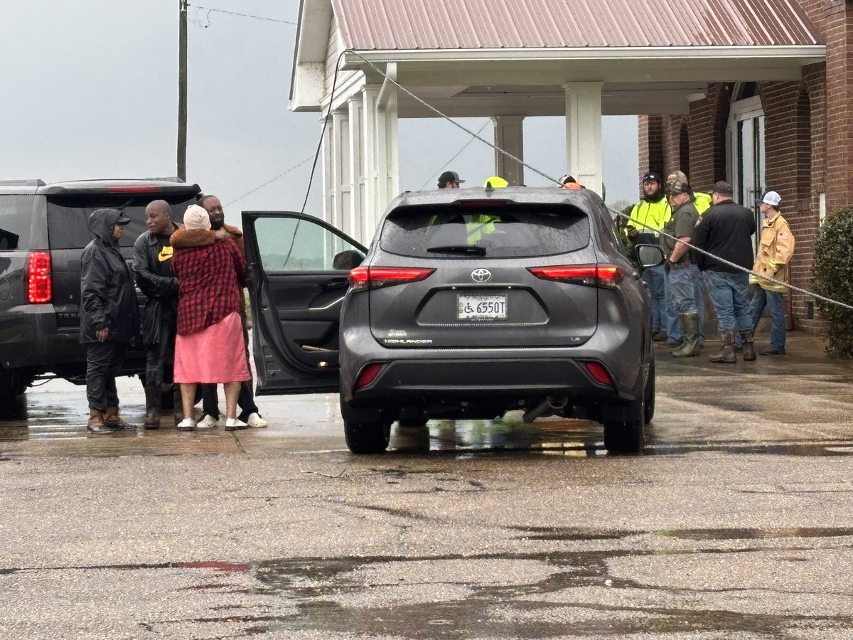 Damage inside Bethlehem Baptist Church, and another home in the area. Rescue crews are still working to clear the road to those killed, all in one home we’re told by the EMA Director. #mswx
