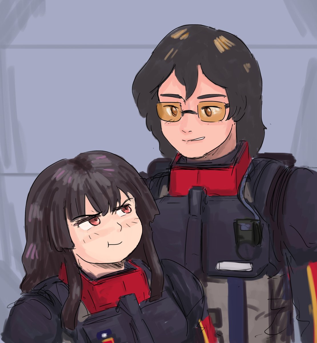 choitukaee's tweet image. quick fanart of these 2 :D