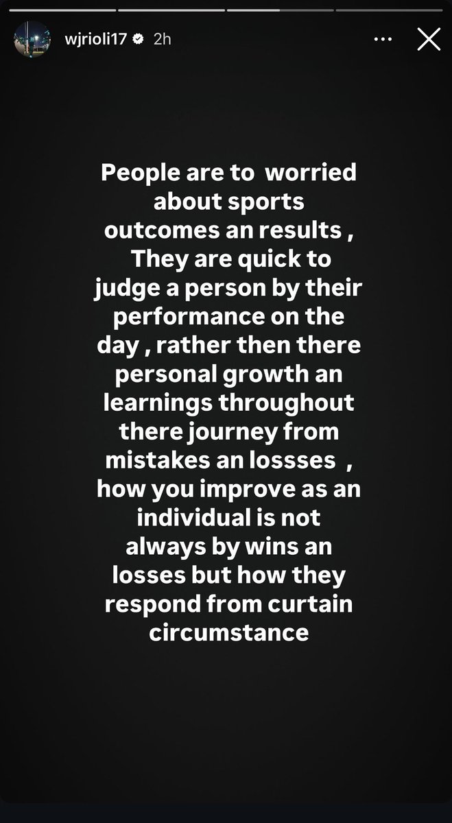 RIOLI: Personal growth over wins.

BOAK: “ATHLETE SECOND”

WINES: New Years Resolution - “Complete a full year of Uni full time”

PORT: Let Houston go for nothing because they’re more worried about his well-being than winning.

This isn’t what we pay memberships for
<a href="/PAFC/">Port Adelaide FC</a>