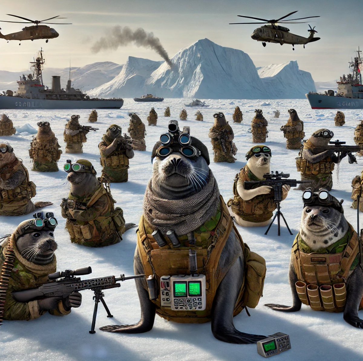 Whoever dares to invade Greenland. Beware! They've got Navy Seals! #dkpol #Greenland