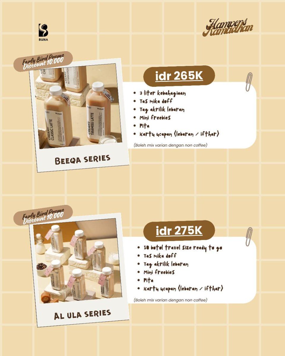 Helloooo warga X se-jabodetabek! Kalau lagi ada yg cari hampers yg seger-seger, enak dan nyaman di lambung, boleh kontak aku yaaa 🤗
Gomawoooooo
#hamperslebaran