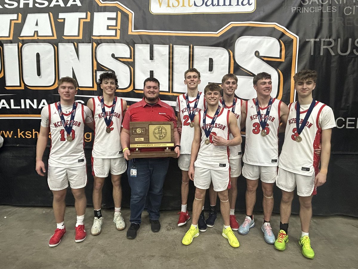 Words can’t describe my pride for this group! What a week in Salina! What a year for McPherson!

Thank you to the players, coaches, families, and fans for all you’ve done for me this year! I’m thankful to call McPherson home.

Congrats Bullpups Nation!

BACK TO BACK CHAMPS!