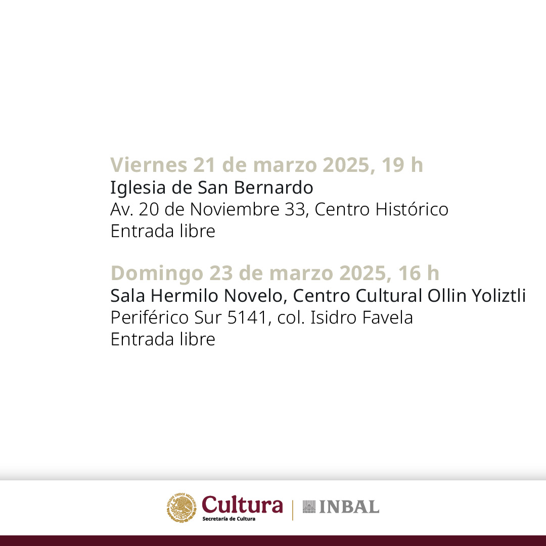 Nos vemos en el siguiente programa de <a href="/SolistasE/">Solistas Ensamble de Bellas Artes</a>, bajo la dirección de <a href="/ChristianGohmer/">Christian Gohmer</a>, donde escucharemos el estreno en México de “Apparebit in repentina dies” de Hindemith, coro basado en un himno latino anónimo que narra los eventos que se esperan el Día del Juicio Final 1/2