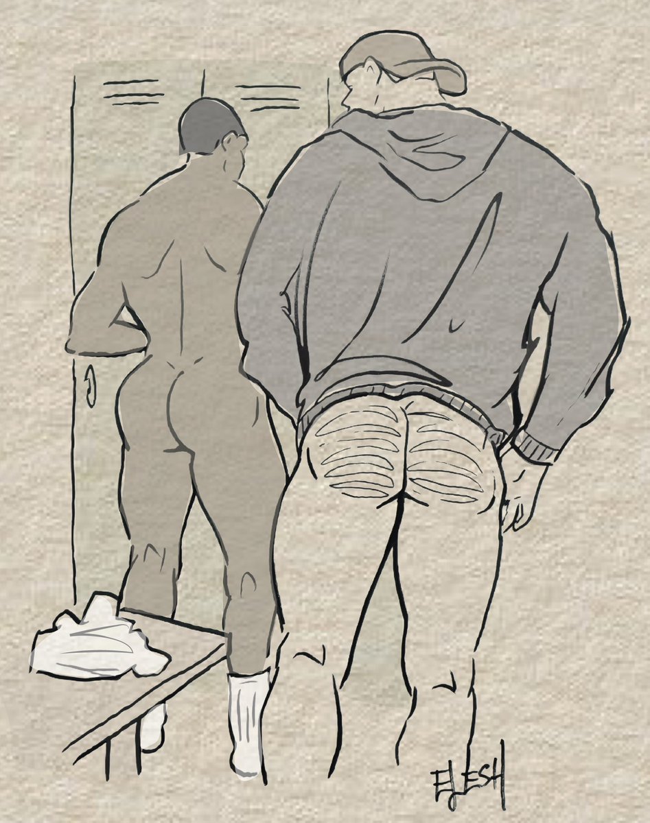 Bro, nice ass.
Ink on paper.